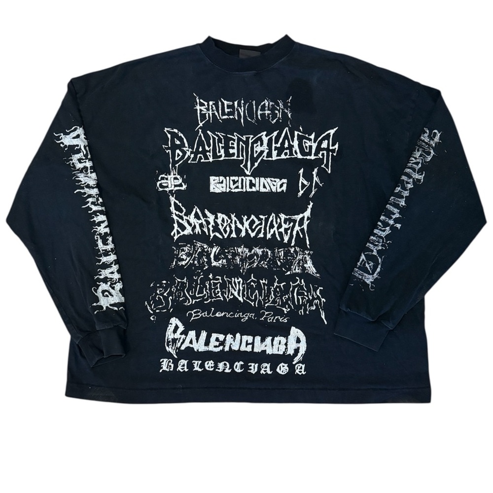Balenciaga Unisex Black Graphic Tee